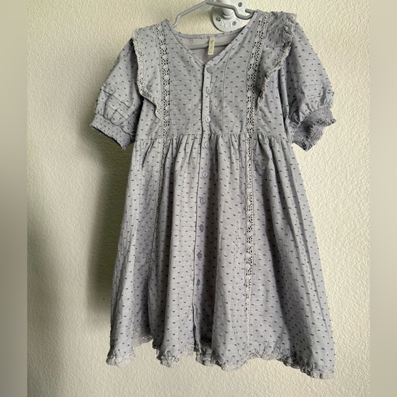 Rylee + Cru Lana Dress in Dusty Blue - Picture 5 of 7